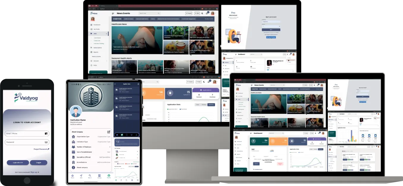 Vaidyog Mobile & Web App