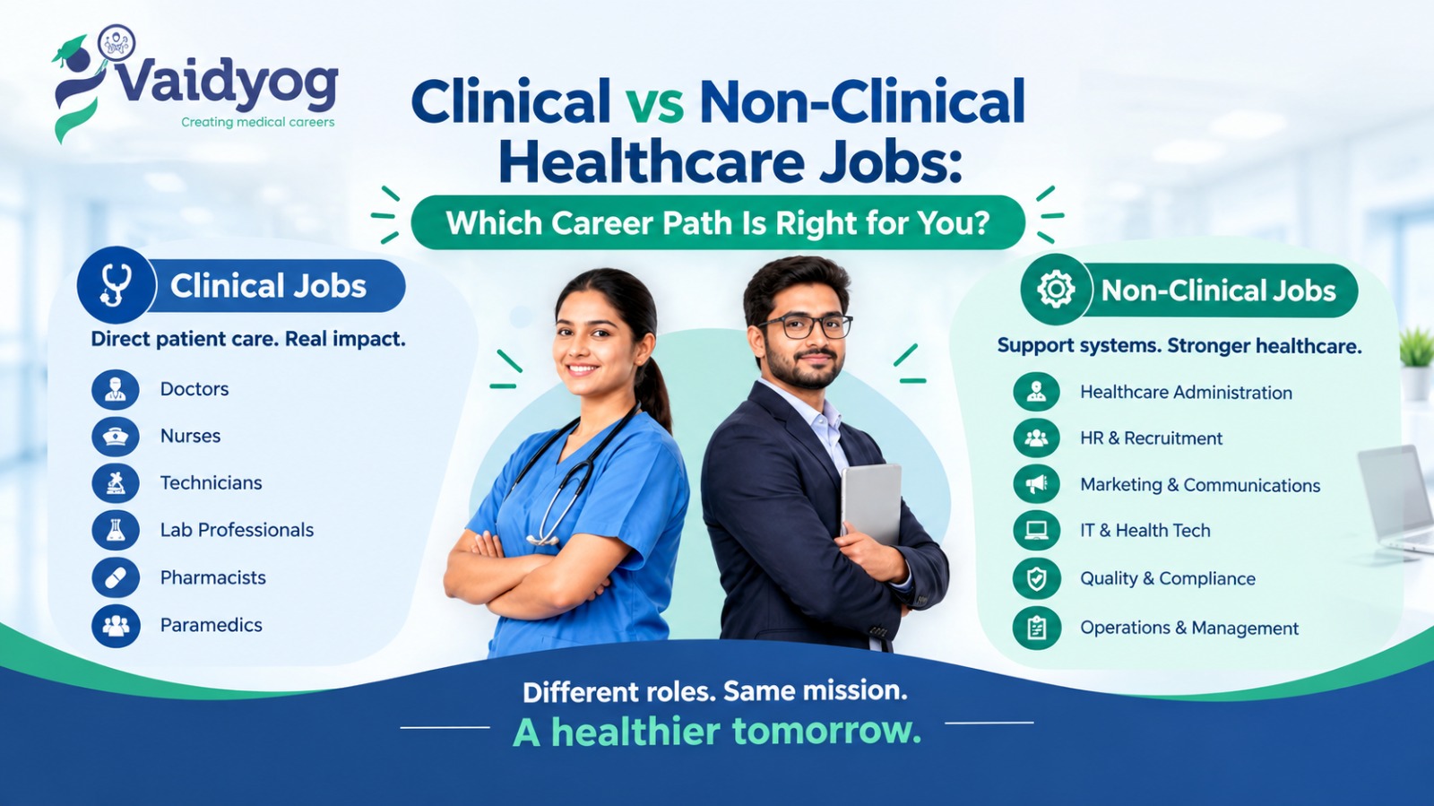 Clinical vs Non-Clinical Healthcare Jobs: Which Career Path Is Right for You? 